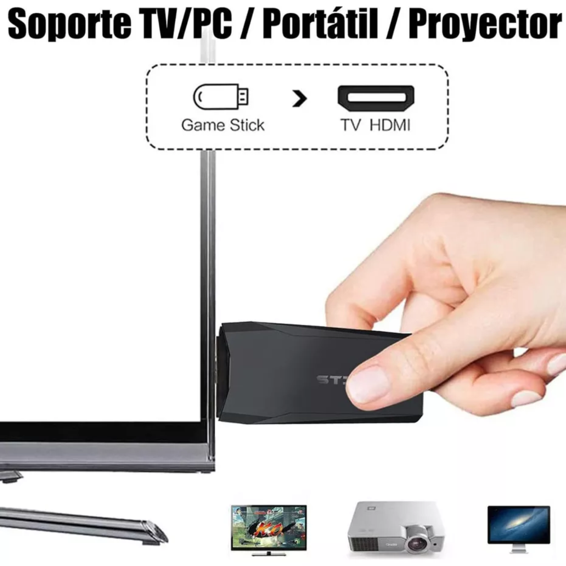 CONSOLA RETRO M8 CON VIDEOJUEGOS.