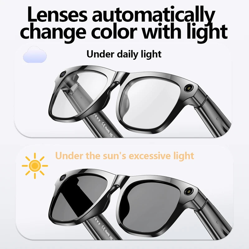 Gafas inteligentes 4K AI, cámara multifunción